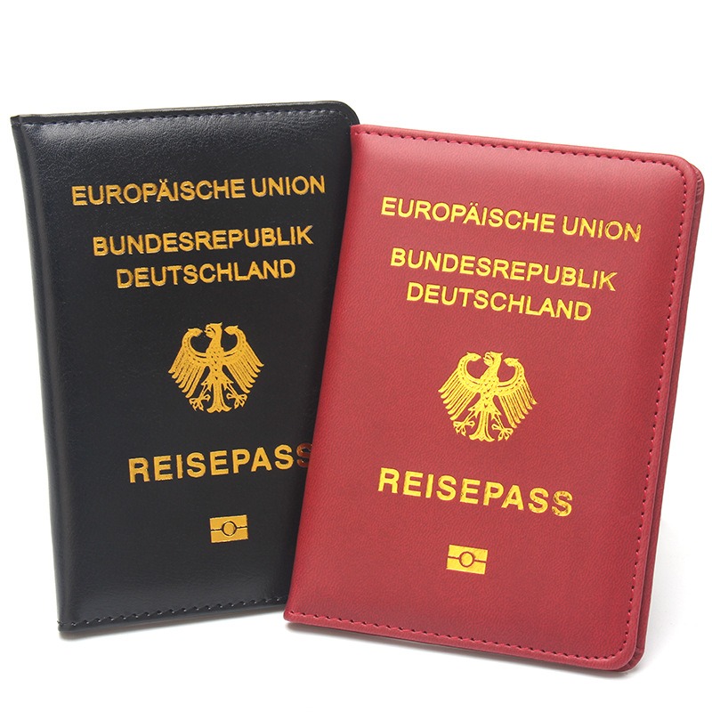 Leather Passport Cover - Germany Passport Cover Women Pink German