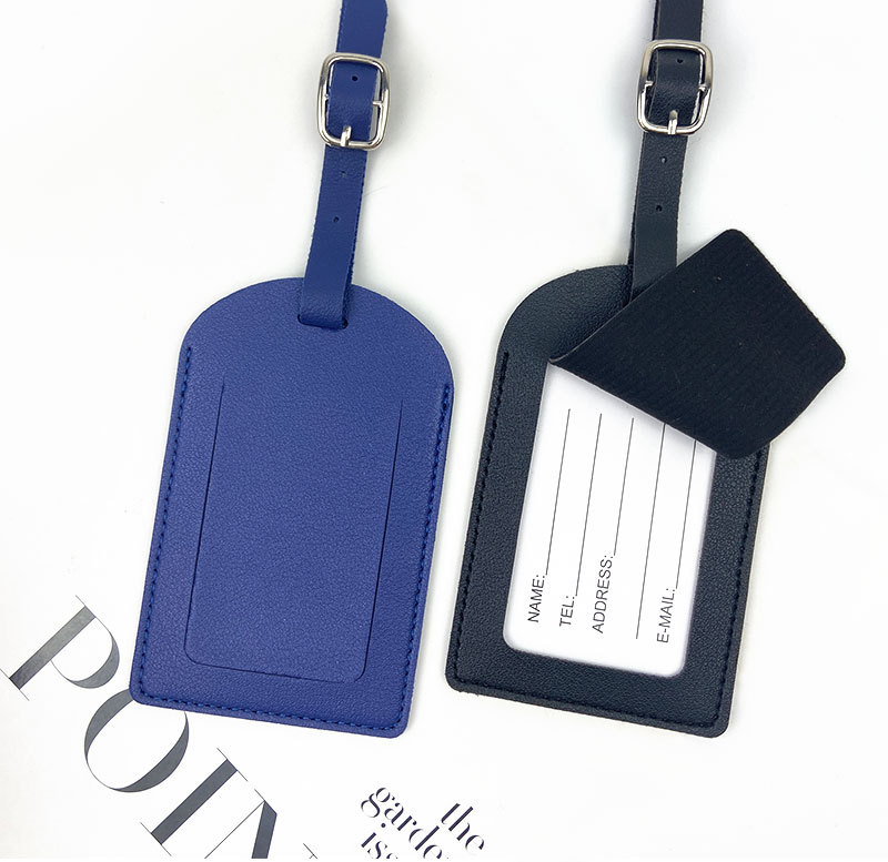 Leather Passport Cover - PU Luggage Tag Light Soft Travel