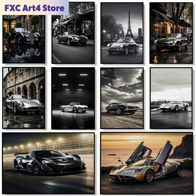 Quiet Luxury Lifestyle - Frameless Modern Famous Brand Cars Poster