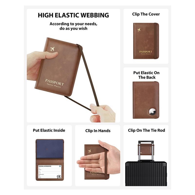 ABRT-Passport Holder With RFID - Leather Passport Cover 评论和价格