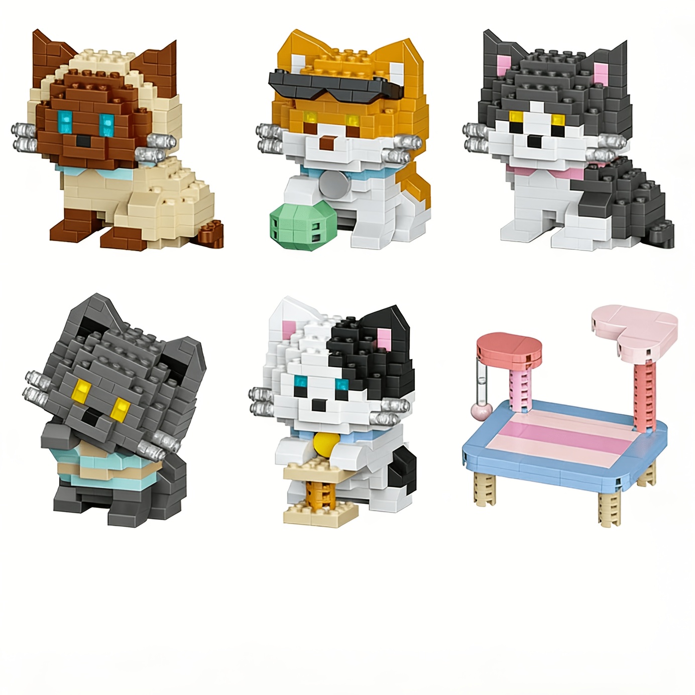 Cat Series Building Blocks Set - Quiet Luxury Lifestyle 评论和价格
