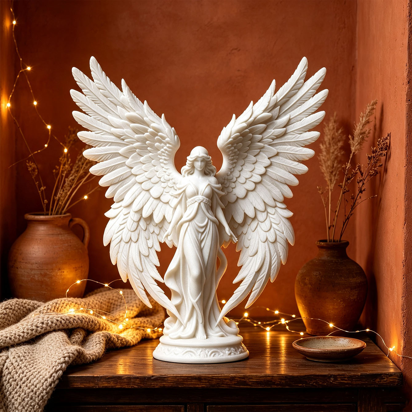 Light Luxury 3D Printed Angel  - Quiet Luxury Lifestyle 评论和价格
