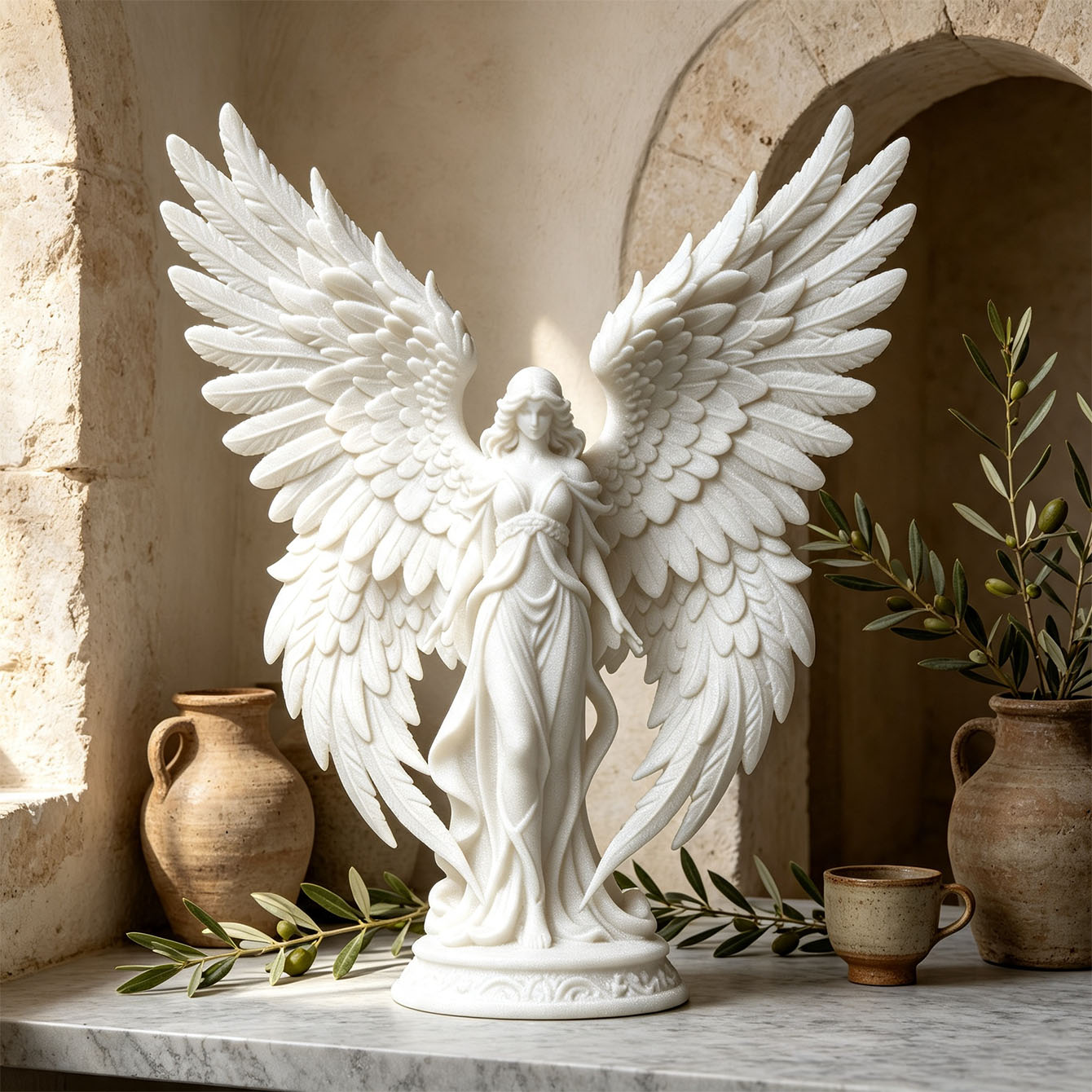 Light Luxury 3D Printed Angel  - Quiet Luxury Lifestyle 评论和价格