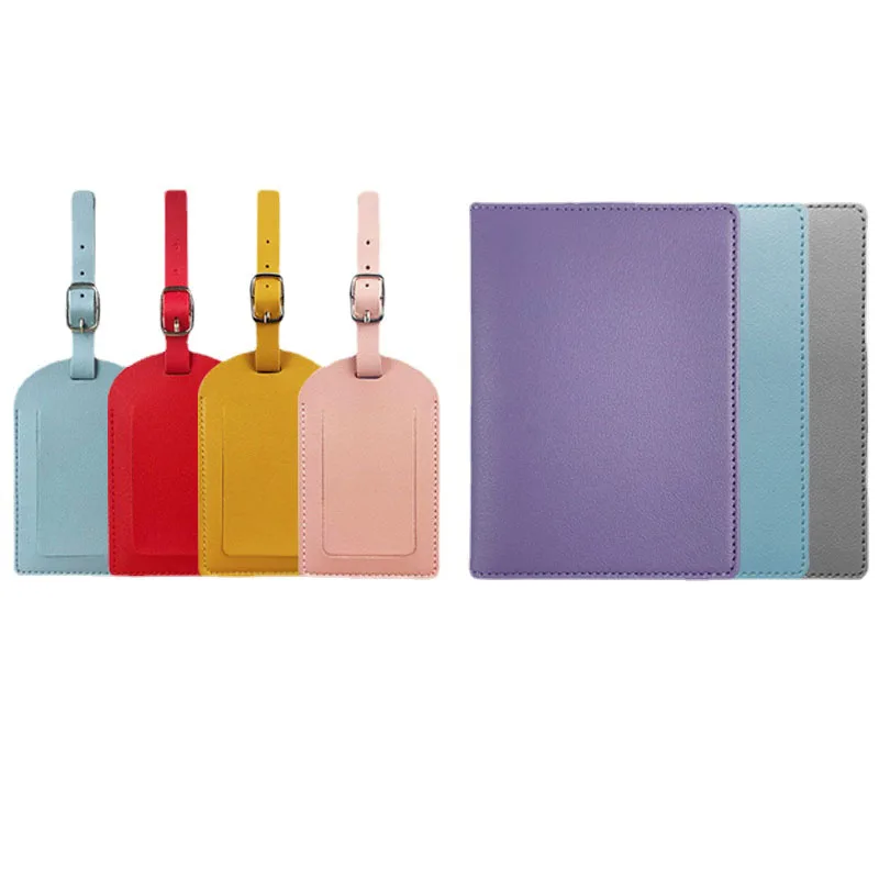 PU Luggage Tag Light Soft Trav - Leather Passport Cover 评论和价格