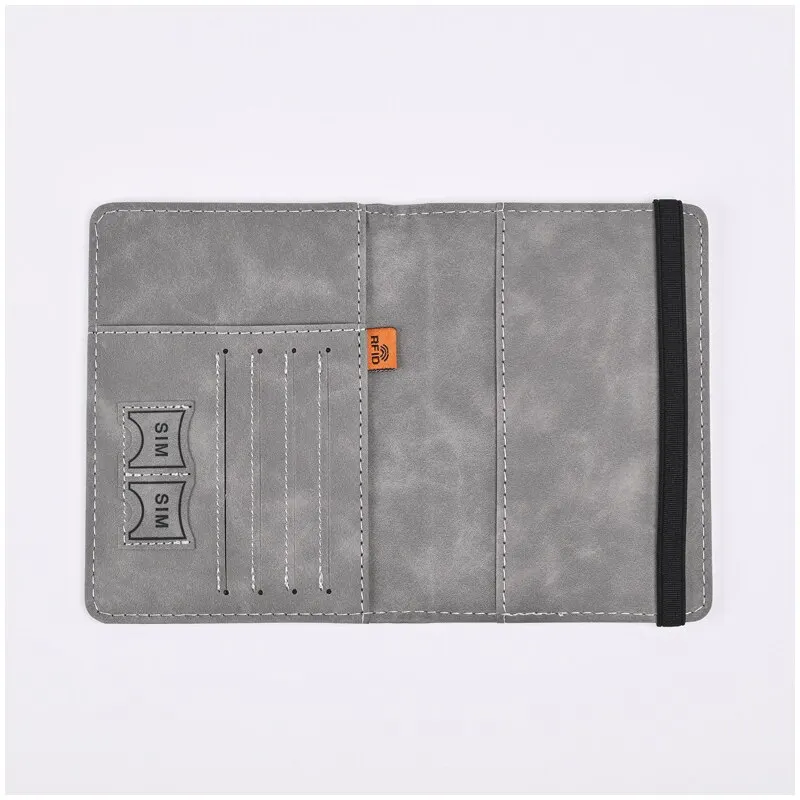Men PU Leather Wallet Travel P - Leather Passport Cover 评论和价格